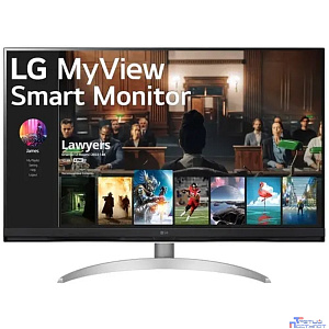 LCD LG 31.5" 32SQ700S-W Smart Monitor {VA 3840x2160 60Hz 5ms 250cd 16:9 178/178 2x5W USB-C(PD 65 W) 2xHDMI USB}