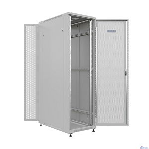 Шкаф серверный NTSS Премиум (NTSS-R42U60100PD/PDD) напольный 42U 600x1000мм пер.дв.перфор. задн.дв.перфор.2-хст. 900кг серый 910мм 111кг 120град. 1987мм IP20 сталь