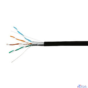SkyNet Кабель FTP outdoor 4x2x0,51, медный, FLUKE TEST, кат.5e, однож., 100 м, box, черный [CSP-FTP-4-CU-OUT/100]