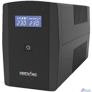 Импульс ИБП Юниор Смарт 1200 LCD,черный {1200/720 ВА/Вт, LCD, USB, RJ11/RJ45, SCHUKOx4} {JS12223}