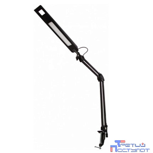 Camelion KD-821  C02 черный LED (Св-к наст.,8 Вт, 230В, 2 ур.ярк,350лм, струбцина)