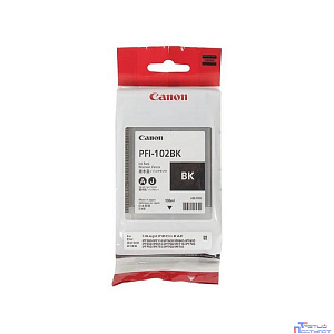 Canon PFI-102Bk 0895B001 Картридж для Canon iPF605/ iPF610/ iPF650/ iPF655/ iPF710/ iPF750/ iPF755/ LP17/ iPF510, Чёрный, 130 мл.