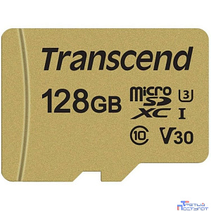 Micro SecureDigital 128Gb Transcend Class 10 TS128GUSD500S {MicroSDXC Class 10 UHS-I U3, SD adapter}