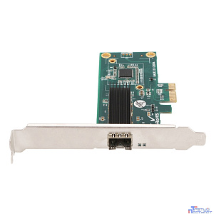 ORIENT XWT-INT210PE SFP, Сетевая карта PCI-Ex1 v2.1 SFP Gigabit Ethernet, Intel I210 chipset, 10/100/1000 Мбит/с, 2 планки крепления в комплекте (31309)