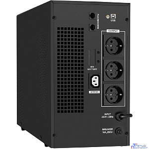 Exegate EX295984RUS ИБП (инвертор, синус, для котла) ExeGate SineTower SN-3000.LCD.AVR.3SH.1C13.RJ.USB <3000VA/2400W, чистая синусоида, LCD дисплей, AVR, 3*Schuko+1*C13, RJ45/11, USB, линейно-интеракт