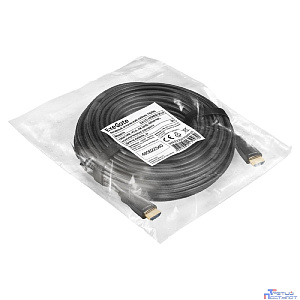 Exegate EX294700RUS Активный оптический кабель HDMI ExeGate EX-CC-HDMI2-30.0 (19M/19M, v2.0, 30м, 4K UHD, Ethernet, позолоченные контакты)