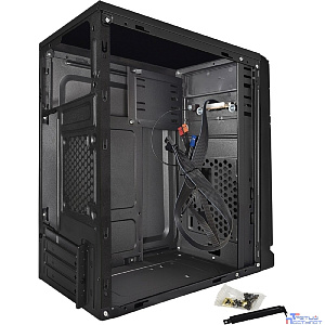 Exegate EX283059RUS Корпус Minitower ExeGate BAA-106 Black, mATX, <AAA450, 80mm>, 2*USB, Audio