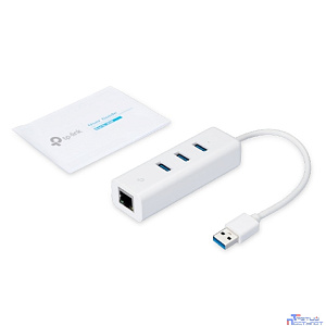 TP-Link UE330 3-портовый концентратор и гигабитный адаптер USB 3.0