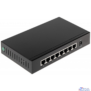 DAHUA DH-PFS3008-8GT 8-портовый гигабитный неуправляемый коммутатор, 8xRJ45 1Gb, коммутация 16 Гбит/с, MAC-таблица 2К, металл