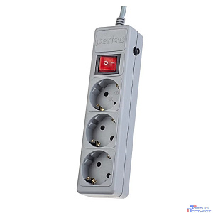 Perfeo Сетевой фильтр "POWER+",PF_A4669 (5,0м, 3 розетки, серый (PF-PP-3/5,0-G))