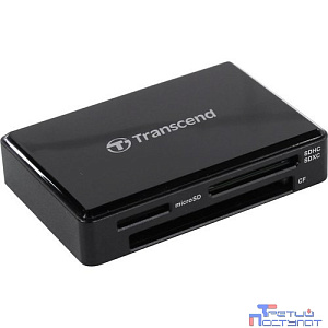Внешний картридер Считыватель карты памяти Transcend USB3.1 Gen1 All-in-1 Multi Card Reader,Type C [TS-RDC8K2]