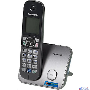 Panasonic KX-TG6811RUM (серебристый) {Беспроводной DECT,40 мелодий,телефонный справочник 120 зап.}