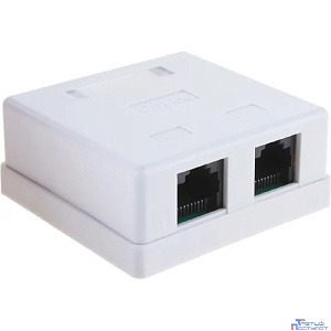 Gembird NA214 RJ-45 Розетка  кат.5e внешняя 2 порта, 110&Krone