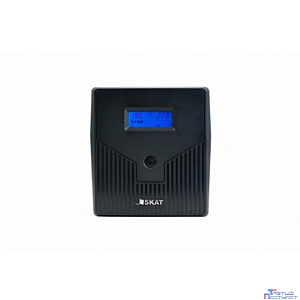 ИБП Бастион SKAT-UPS 1000-IN-2x7 {Line-interactive, 1000ВА/600Вт, на пол, LCD-дисп, 2x EURO + 2х C13, USB/RJ-45, АКБ 2х 7Ач, МПТ} (456)