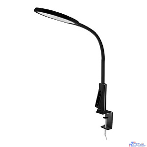 Camelion KD-837  C02 черн.LED(Свет-к наст.,на струбц., 7Вт,230В,450лм,сенс.рег.ярк и цвет.темп,USB-5В,1А )