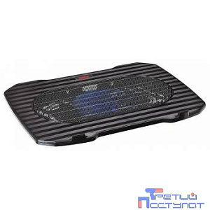BURO Подставка для ноутбука 15.6"357x265x33mm 1xUSB 1x 140mmFAN 345г металлическая сетка/пластик черный (BU-LCP156-B114)