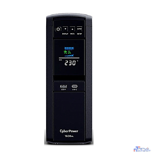 ИБП CyberPower CP1600EPFCLCD {Line-Interactive, Tower, 1600VA/1000W USB/RS-232/RJ11/45/USB/SNMPslot  charger A/С (6 EURO) 12В/9 Ач х 2  NEW}