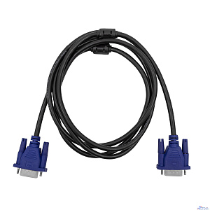 Bion Кабель VGA 15M/15M, экранированный, ферритовые кольца, черный, 3 м [BXP-VGA2-030]