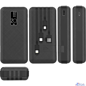 Rexant (30-2039) Портативное зарядное устройство Power Bank (аккумуляторная батарея) 20000 mAh, черное
