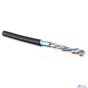 Кабель витая пара Bion BCL-F5480-381 F/UTP, кат.5e, 4x2x0,48 мм AWG 24, медь, одножильный, PE, для внешней прокладки, 305м, черный