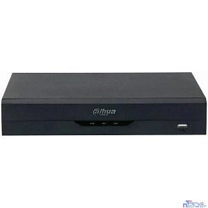 DAHUA DHI-NVR2104HS-P-I2 4-канальный IP-видеорегистратор с PoE, 4K и H.265+, видеоаналитика, входящий поток до 80Мбит/с, 1 SATA III до 10Тбайт