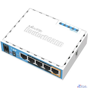 MikroTik RB951Ui-2nD Беспроводной Маршрутизатор  hAP 2.4Ghz, 5xLAN, 2.4 ГГц 802.11b/g/n, MIMO 2x2, 22 дБм