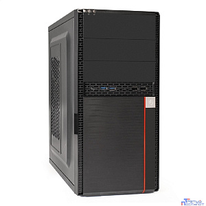 Exegate EX284038RUS Корпус Minitower BA-204U Black, mATX, <AA500, 80mm>, 2*USB+2*USB3.0, Audio