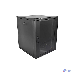 ЦМО Шкаф телекоммуникационный настенный разборный 12U (600 x 520) съемные стенки, дверь стекло, цвет черный (ШРН-М-12.500-9005)