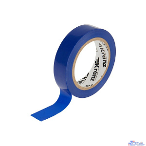 Kranz (KR-09-2005)  Изолента ПВХ 0,13х15мм, 10м, синяя ( Упаковка из 10 рулонов)