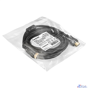 Exegate EX294690RUS Кабель HDMI ExeGate EX-CC-HDMI-3.0F (19M/19M, 3м, v1.4b, ферритовые кольца, позолоченные контакты)