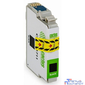 Картридж струйный Cactus CS-EPT1711 черный для Epson XP-33/103/203/207/303/306/403/406 (14.6мл)