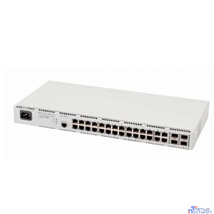ELTEX MES2428P Ethernet-коммутатор 24 порта 10/100/1000BASE-T (PoE/PoE+), 4 Combo-порта 10/100/1000BASE-T/100BASE-FX/1000BASE-X, L2, 220В AC