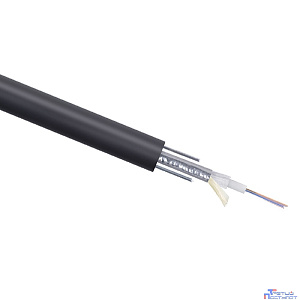 Cabeus STW-9-01x04-ST-SW-PE-OUT Кабель волоконно-оптический 9/125 одномодовый, 4 волокна, loose tube, бронированный стальной лентой и стальными проволоками, для внешней прокладки (-40C ~ +70), PE, чер