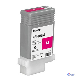 Canon PFI-102M 0897B001 Картридж для Canon imagePROGRAF iPF605, iPF610., iPF650, iPF655, iPF710, iPF755, LP17, iPF510, Пурпурный, 130 мл.