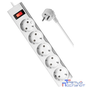 Defender Фильтр ILS 353 3,0 м, 5 розеток, белый [99353]