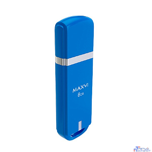 Maxvi USB Drive 8GB P3 sky blue, монолит с колпачком, ABS пластик, USB 2.0