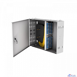 NTSS Кросс настенный NTSS PREMIUM предсобранный, 24 порта LC/UPC duplex, 9/125 мкм, (розетки, сплайс 2шт, КДЗС, пигтейлы) NTSS-WFOB-PM-24-2LC/U-9-SP1.5G1A