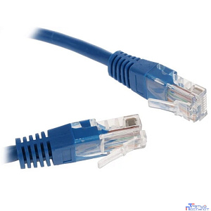 Патч-корд UTP Cablexpert PP12-1.5M/B кат.5e, 1.5м, литой, многожильный (синий)
