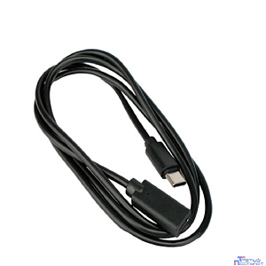 Cablexpert Кабель-удлинитель USB2.0 Type-C(М)/Type-C(F), 3А, 60Вт, PD/QC3.0, медь, Pro, 1м, черн,пак (CCP-USB2-CMCF-1M)