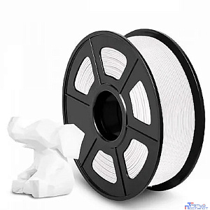 Филамент NVPRINT PLA+ White для 3D печати диаметр 1.75мм  длина 330 метров  масса 1 кг