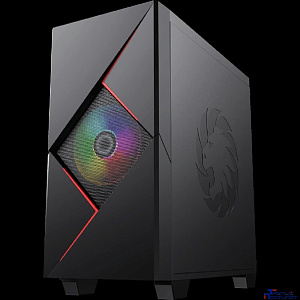 GameMax Корпус Cyclops BR без БП (Midi Tower, ATX, Черно-красн.,1*USB2.0 + 1*USB3.0, 2*120мм)