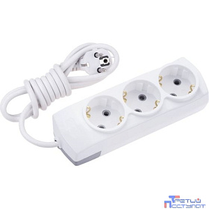 Rexant 13-4101 Удлинитель PREMIUM 3 гнезда, 3м, 3х1,5мм?, с/з, белый