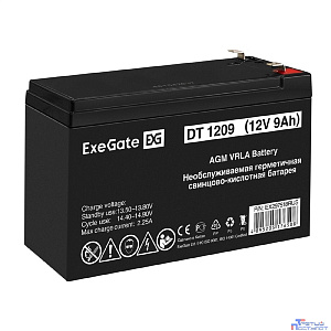 Exegate EX297518RUS Аккумуляторная батарея DT 1209 (12V 9Ah, клеммы F1)