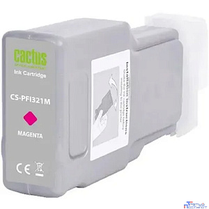 Картридж струйный Cactus CS-PFI321M PFI-321 M пурп.пигм. (300мл) для Canon imagePROGRAF TM-250/255/350/355