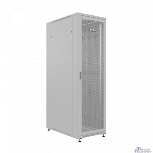NTSS Шкаф напольный универсальный серверный NTSS R 42U 800х1000мм, 4 профиля 19, двери перфорированная и перфорированная, боковые стенки съемные, регулируемые опоры, разобранный, серый RAL 7035 NTSS-R
