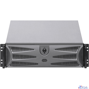 Procase EB350D-B-0 Корпус 3U Rack server case, дверца, черный,  без блока питания , глубина 500мм, MB 12"x9.6"