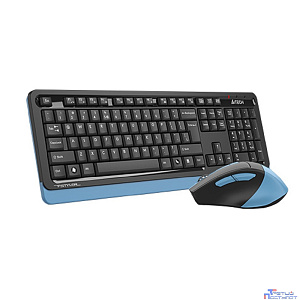 Комплект (клавиатура+мышь) A4TECH Fstyler FG1035, USB, беспроводной, черный [fg1035 navy blue]