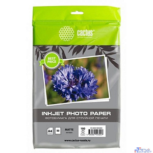 Cactus CS-MA410050ED Фотобумага A4/100г/м2/50л./белый матовое для струйной печати