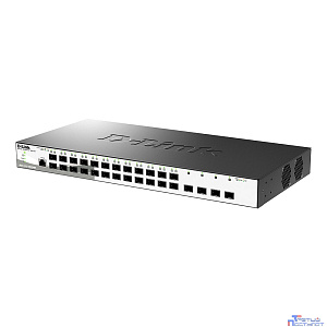 D-Link DGS-1210-28XS/ME/B2A Управляемый L2 коммутатор с 24 портами 100/1000Base-X SFP и 4 портами 10GBase-X SFP+