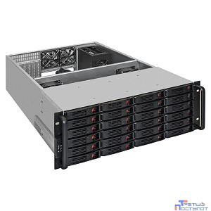 Exegate EX292550RUS Серверный корпус ExeGate Pro 4U660-HS24 <RM 19", высота 4U, глубина 660, БП 500ADS, 24xHotSwap, USB>